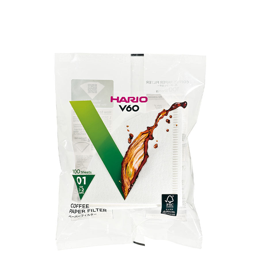 Hario - V60 Paper Filter 01 - 100 stuks
